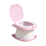 Maxbell Baby Potty Chair Garbage Bag Slot Travel Nonslip Multifunction Potty Seat pink