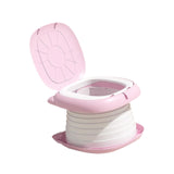 Maxbell Baby Potty Chair Garbage Bag Slot Travel Nonslip Multifunction Potty Seat pink