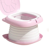 Maxbell Baby Potty Chair Garbage Bag Slot Travel Nonslip Multifunction Potty Seat pink