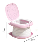 Maxbell Baby Potty Chair Garbage Bag Slot Travel Nonslip Multifunction Potty Seat pink