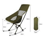 Maxbell Folding Camping Chair Rocker Foldable Camp Chair Porch Outdoor Rocking Chair