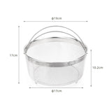 Maxbell Veggie Steamer Basket Multiuse Steam Basket Pan for Chinese Wok Kitchen Eggs