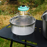 Maxbell Veggie Steamer Basket Multiuse Steam Basket Pan for Chinese Wok Kitchen Eggs