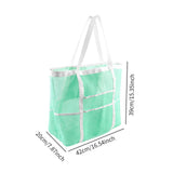 Maxbell Mesh Beach Tote Overnight Bag Storage Shoulder Bag for Work Birthday Vacation Green