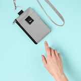 Maxbell RFID Blocking Wallet Portable Travel Accessory Travel Wallet for Travel Trip Gray