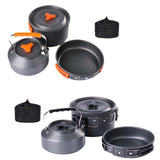 Maxbell 3Pcs Camping Cooking Set with Storage Bag for Fishing Outdoor Cooking Hiking Orange