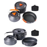 Maxbell 3Pcs Camping Cooking Set with Storage Bag for Fishing Outdoor Cooking Hiking Orange