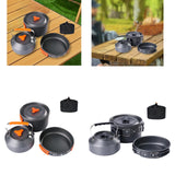 Maxbell 3Pcs Camping Cooking Set with Storage Bag for Fishing Outdoor Cooking Hiking Orange