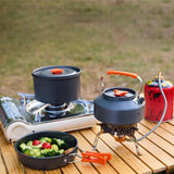 Maxbell 3Pcs Camping Cooking Set with Storage Bag for Fishing Outdoor Cooking Hiking Orange