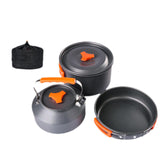 Maxbell 3Pcs Camping Cooking Set with Storage Bag for Fishing Outdoor Cooking Hiking Orange