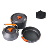 Maxbell 3Pcs Camping Cooking Set with Storage Bag for Fishing Outdoor Cooking Hiking Orange