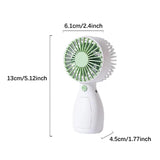 Maxbell Handheld Small Fan USB Rechargeable Tabletop Fan for Hiking Home Backpacking