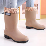 Maxbell Womens Rain Boots Waterproof Versatile Rainboots for Outdoor Fishing Camping EU Size 37