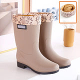 Maxbell Womens Rain Boots Waterproof Versatile Rainboots for Outdoor Fishing Camping EU Size 38