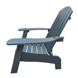 Maxbell Wood Chair with AN Hole to Hold Umbrella Outdoor Indoor for Deck Porch Patio gray