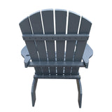 Maxbell Wood Chair with AN Hole to Hold Umbrella Outdoor Indoor for Deck Porch Patio gray