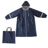 Maxbell Kids Rain Coat Portable Rainwear Outwear for Students Breathable Rain Poncho Blue