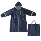 Maxbell Kids Rain Coat Portable Rainwear Outwear for Students Breathable Rain Poncho Blue