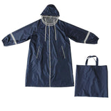 Maxbell Kids Rain Coat Portable Rainwear Outwear for Students Breathable Rain Poncho Blue