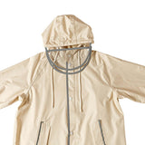 Maxbell Kids Rain Coat Portable Rainwear Outwear for Students Breathable Rain Poncho Beige