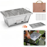 Maxbell Barbecue Grill Detachable Campfire Grill Camping Furnace for Party Camping
