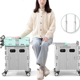 Maxbell Handcart Multifunction Wide Grip Collapsible Crate for Moving Teacher Garden Green