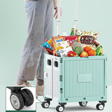 Maxbell Handcart Multifunction Wide Grip Collapsible Crate for Moving Teacher Garden Green