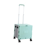 Maxbell Handcart Multifunction Wide Grip Collapsible Crate for Moving Teacher Garden Green