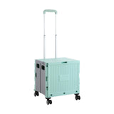 Maxbell Handcart Multifunction Wide Grip Collapsible Crate for Moving Teacher Garden Green