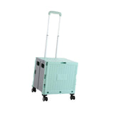 Maxbell Handcart Multifunction Wide Grip Collapsible Crate for Moving Teacher Garden Green