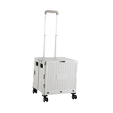 Maxbell Handcart Multifunction Wide Grip Collapsible Crate for Moving Teacher Garden Grey