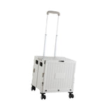 Maxbell Handcart Multifunction Wide Grip Collapsible Crate for Moving Teacher Garden Grey