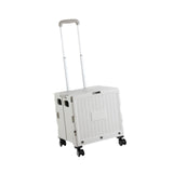 Maxbell Handcart Multifunction Wide Grip Collapsible Crate for Moving Teacher Garden Grey