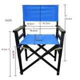 Maxbell 2Pcs Director Chairs Stylish Foldable Camping Chair for Camping Patio Travel