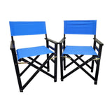 Maxbell 2Pcs Director Chairs Stylish Foldable Camping Chair for Camping Patio Travel