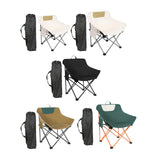 Maxbell Folding Camping Chair Heavy Duty Lightweight Beach Chair for Park BBQ Picnic Beige S