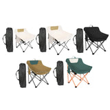 Maxbell Folding Camping Chair Heavy Duty Lightweight Beach Chair for Park BBQ Picnic Beige S