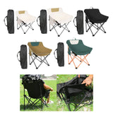 Maxbell Folding Camping Chair Heavy Duty Lightweight Beach Chair for Park BBQ Picnic Beige S