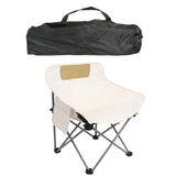 Maxbell Folding Camping Chair Heavy Duty Lightweight Beach Chair for Park BBQ Picnic Beige S