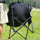 Maxbell Folding Camping Chair Heavy Duty Lightweight Beach Chair for Park BBQ Picnic Beige S