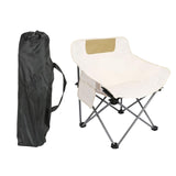 Maxbell Folding Camping Chair Heavy Duty Lightweight Beach Chair for Park BBQ Picnic Beige S