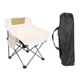 Maxbell Folding Camping Chair Heavy Duty Lightweight Beach Chair for Park BBQ Picnic Beige S