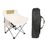 Maxbell Folding Camping Chair Heavy Duty Lightweight Beach Chair for Park BBQ Picnic Beige S