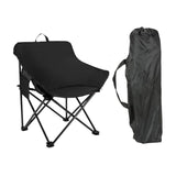 Maxbell Folding Camping Chair Heavy Duty Lightweight Beach Chair for Park BBQ Picnic Black L