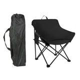 Maxbell Folding Camping Chair Heavy Duty Lightweight Beach Chair for Park BBQ Picnic Black L