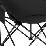 Maxbell Folding Camping Chair Heavy Duty Lightweight Beach Chair for Park BBQ Picnic Black L