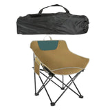 Maxbell Folding Camping Chair Heavy Duty Lightweight Beach Chair for Park BBQ Picnic Khaki L