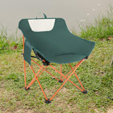 Maxbell Folding Camping Chair Heavy Duty Lightweight Beach Chair for Park BBQ Picnic Green L