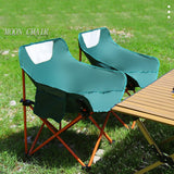 Maxbell Folding Camping Chair Heavy Duty Lightweight Beach Chair for Park BBQ Picnic Green L