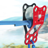 Maxbell Cable Single Pulley Block Wheel for Hiking Outdoor Activities Mountaineering